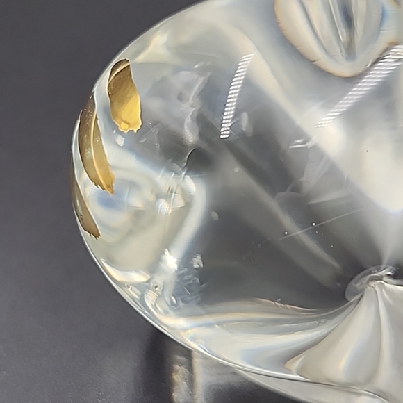Artglass Clear and Gold Whale - Picture 10 of 13
